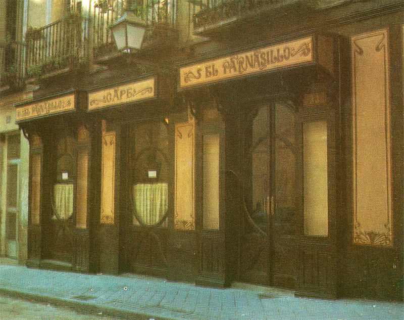 Antigua fachada del Parnasillo, hoy restaurada