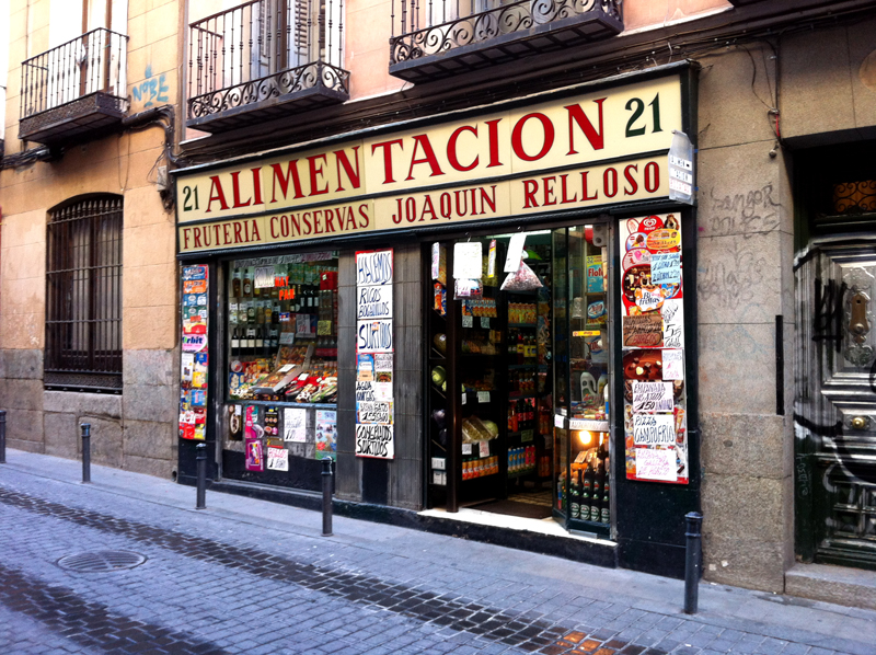 tienda de ultramarinos de Joaqun Relloso en la calle de la Palma
