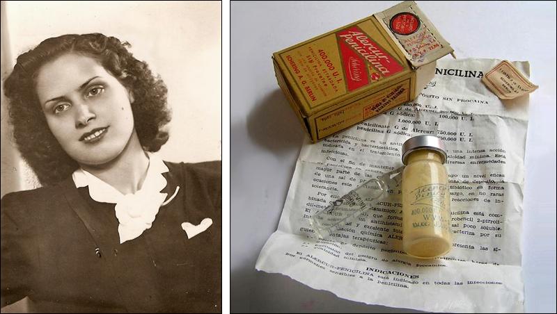 Mi ta Felicidad y los primeros frascos de penicilina