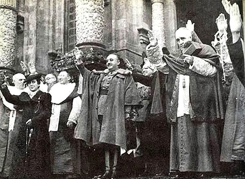 Franco y el cardenal Gom