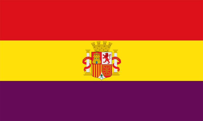 Bandera adoptada por la Segunda Repblica Espaola