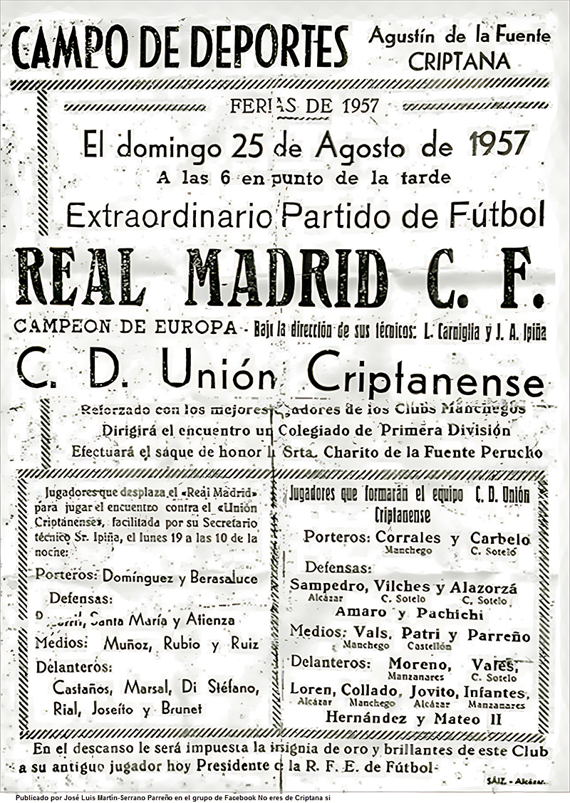 El Real Madrid en Criptana