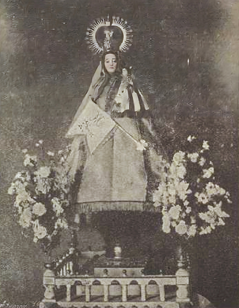 Imagen de la Virgen de la Paz desaparecida en 1936
