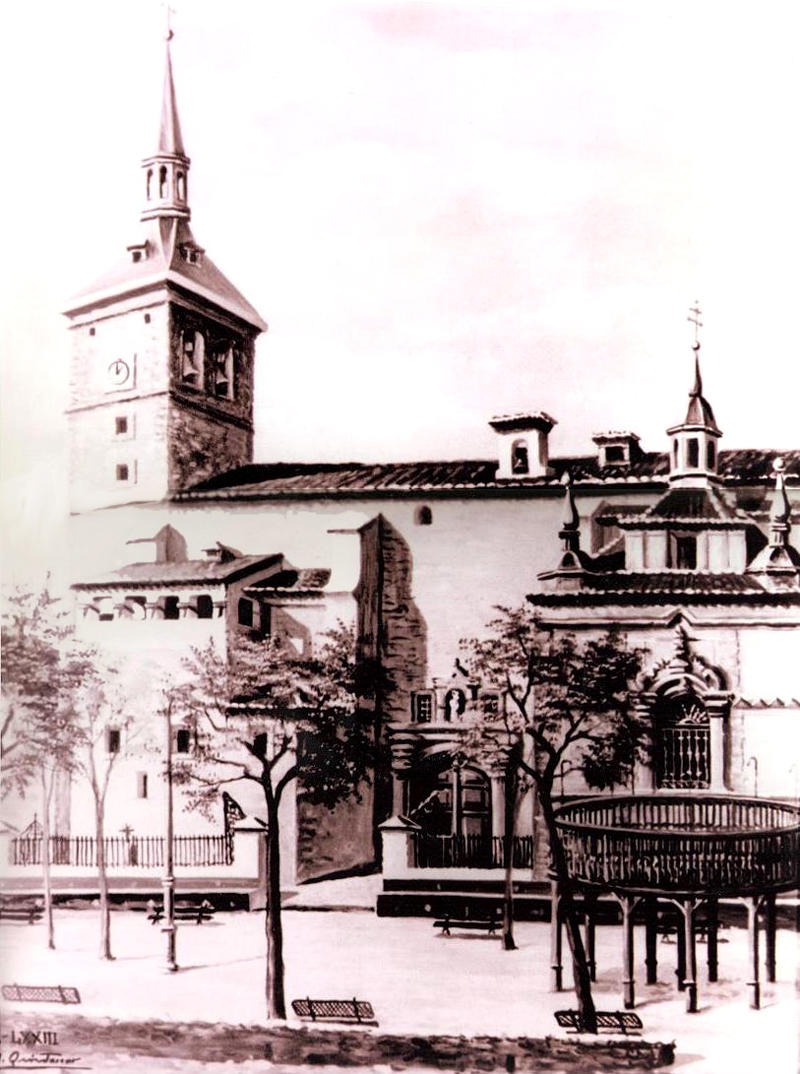 Antigua iglesia parroquial. Dibujo