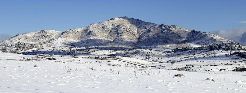 Cerro de San Pedro en invierno