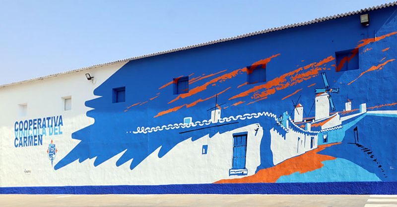 Mural en la Cooperativa del Carmen