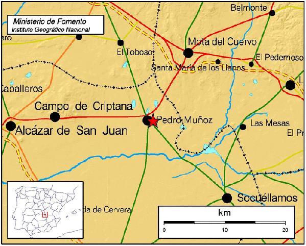 Epicentro del terremoto