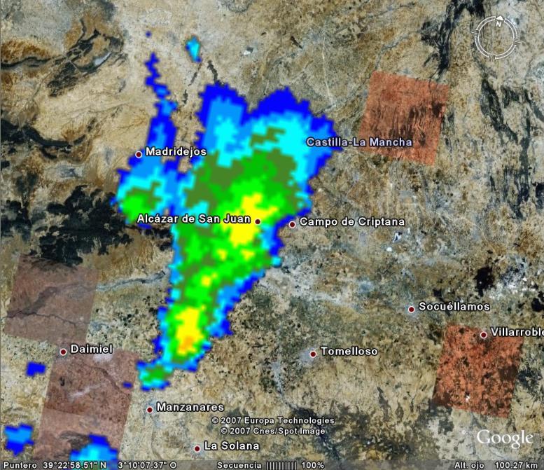 Superc�lula causante de la tormenta de 2007