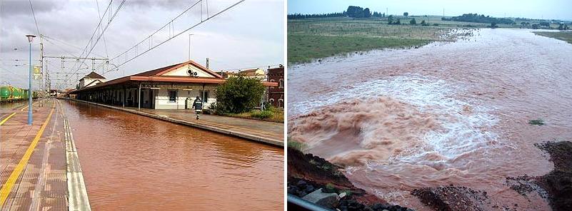 La tormenta en Alc�zar de San Juan