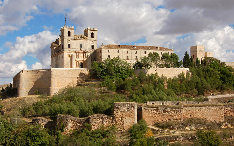 Castillo del monasterio de Ucls en Cuenca 