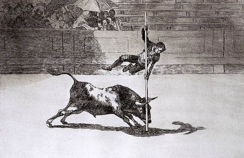 Salto con garrocha. Goya