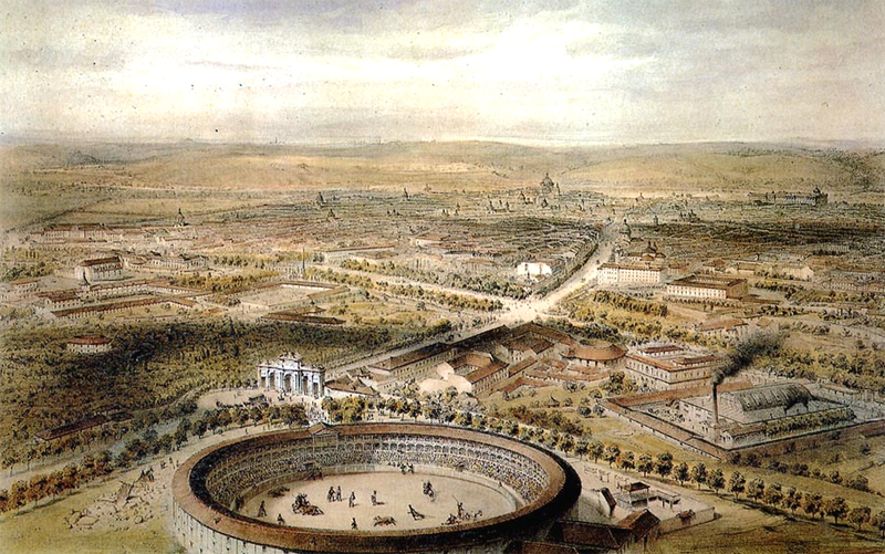 Plaza de toros de la Puerta de Alcalá. 1855