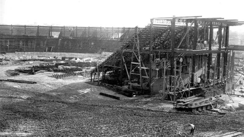 Construcción de la plaza de Las Ventas