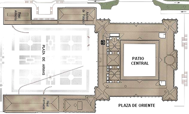 Plano del Palacio Real