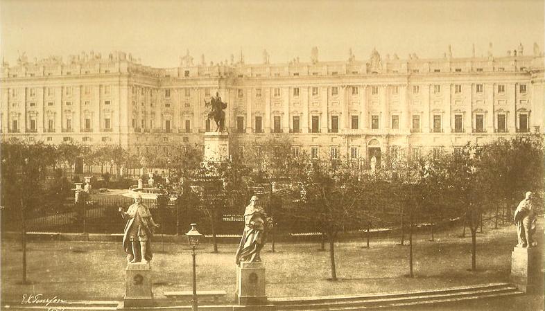 la plaza de Oriente en 1852