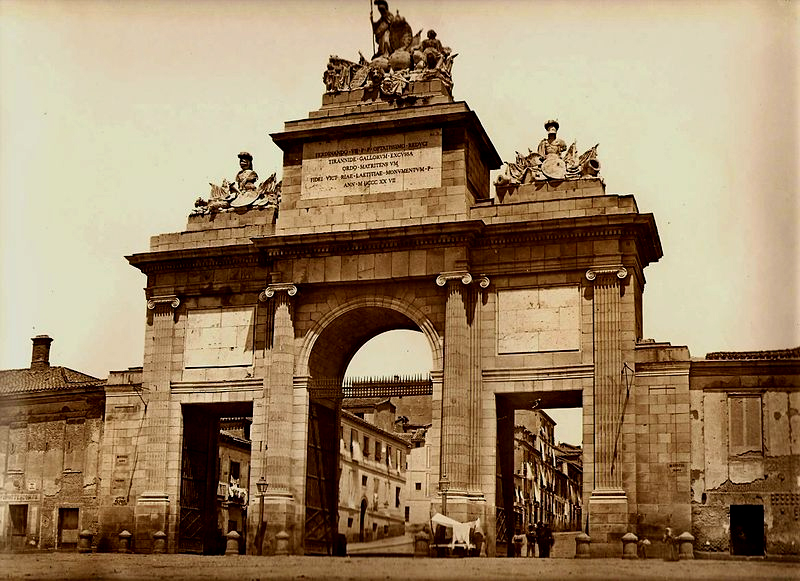 Puerta de Toledo en en 1865