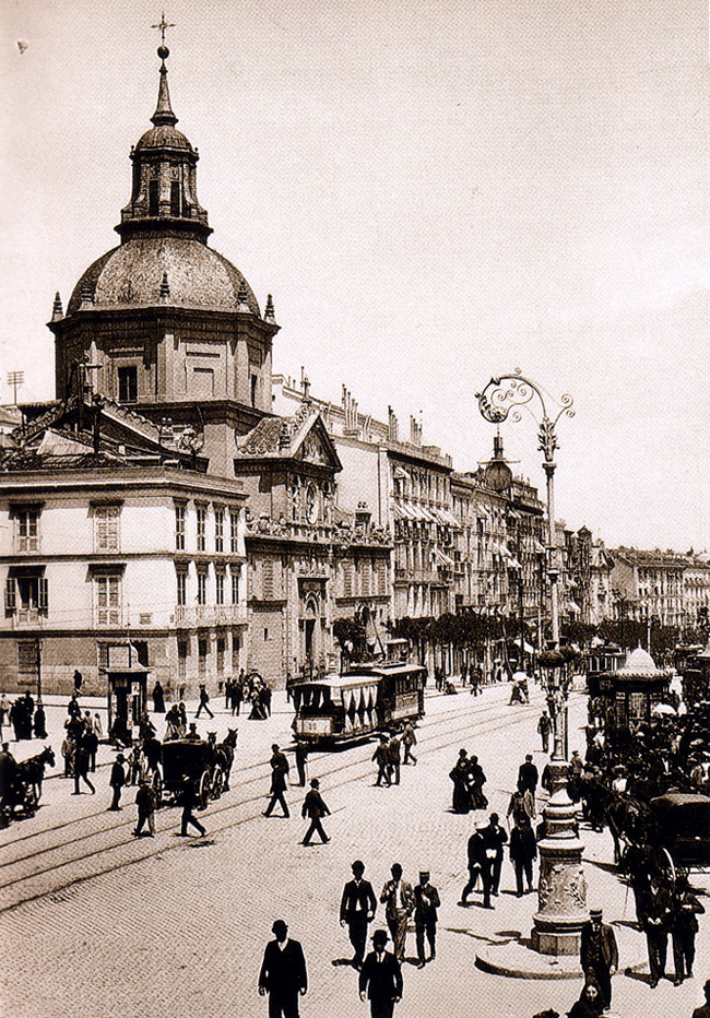 La calle de Alcal en 1900