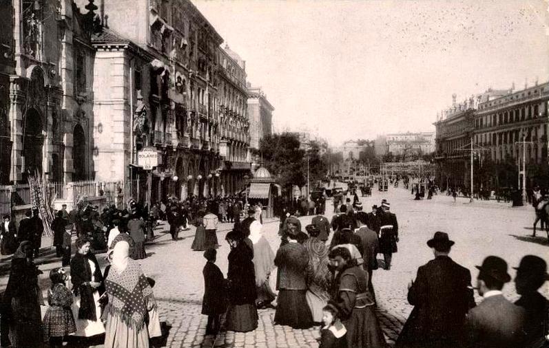  Salida de misa iglesia de San Jos en 1908