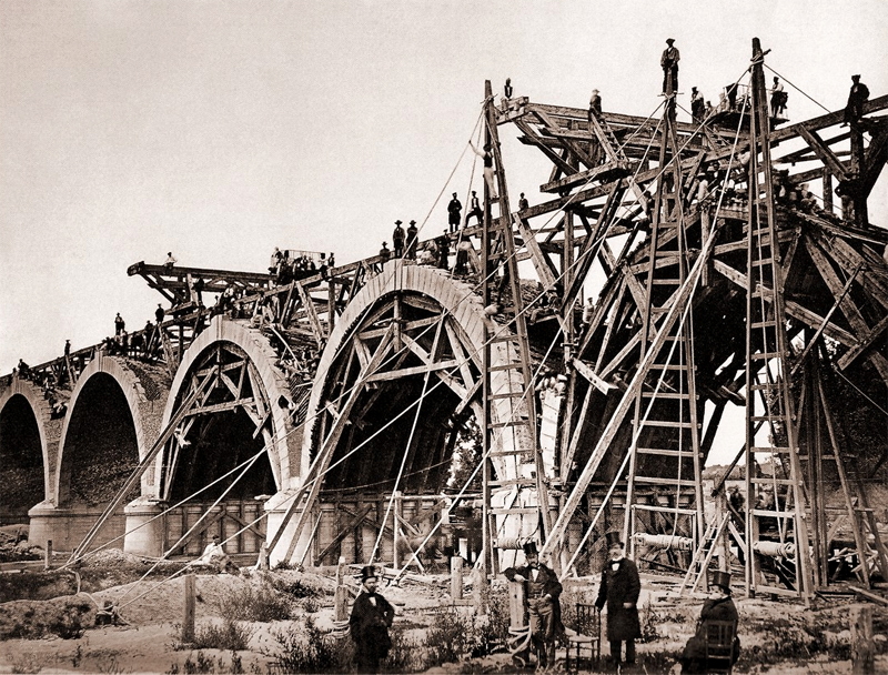 Construccin del Puente de los Franceses (1860-62)