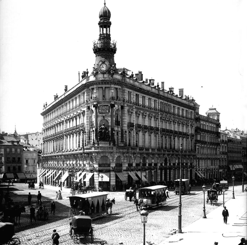 Tranvías de mulas en Madrid