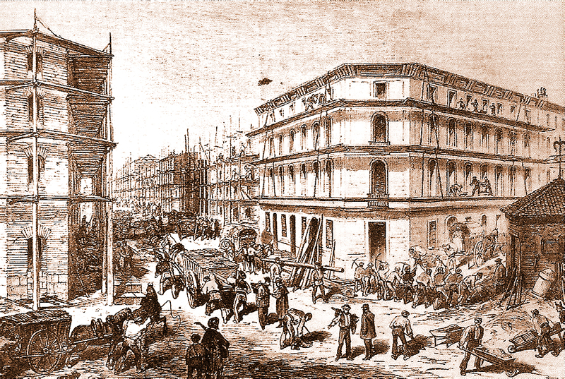 Construccin barrio de Salamanca. 1872