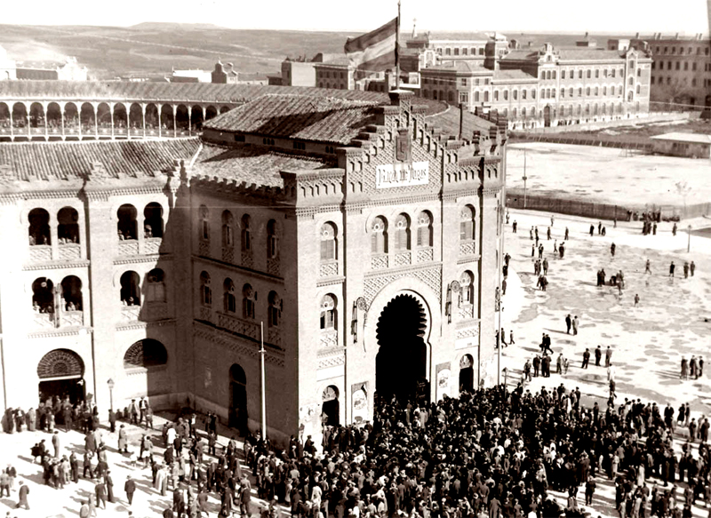 Antigua plaza de toros en el solar del hoy Palacio de los Deportes