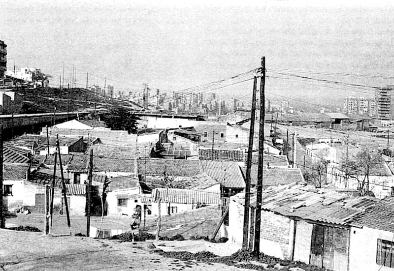 Chabolas en el barrio de La Ventilla