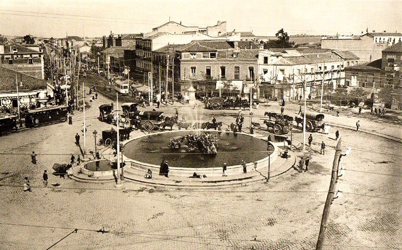 Glorieta de Cuatro Caminos en 1913