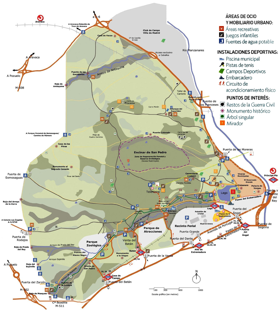 Plano de la Casa de Campo