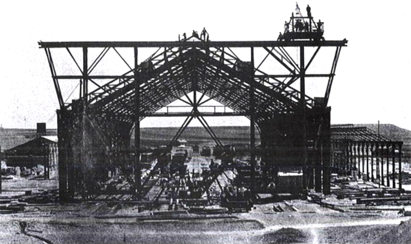 Construcción de la Estación de Delicias