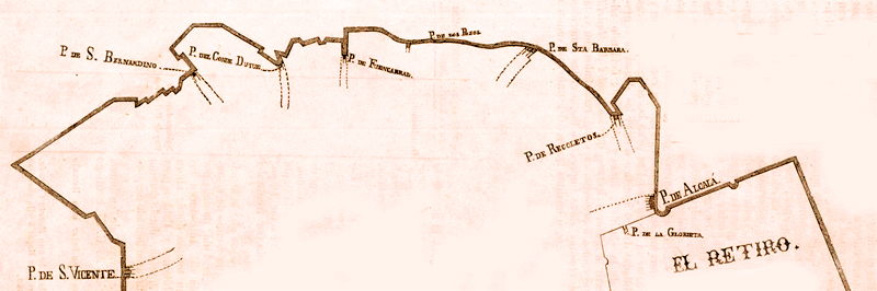 Cerca de Felipe IV por la zona norte