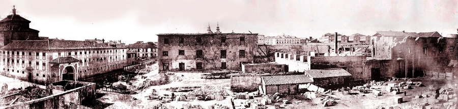 Convento de Maravillas y ruinas de Monteleón. 1868