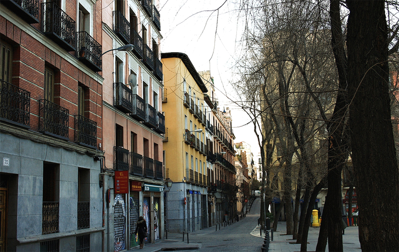 Casa de Manuela Malasaa y Benita Pastrana en la calle de San Andrs