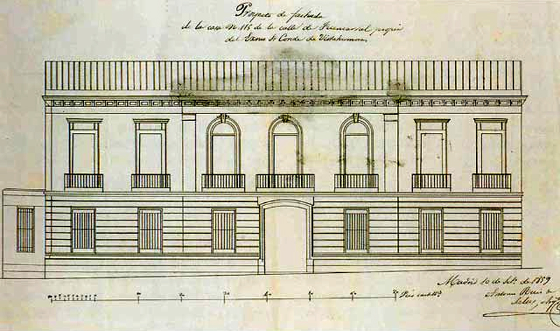 Proyecto para el palacio de uno de los hijos del duque de Vistahermosa