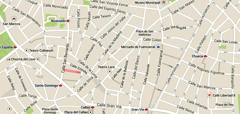 Plano de la calle del Marqus de Legans