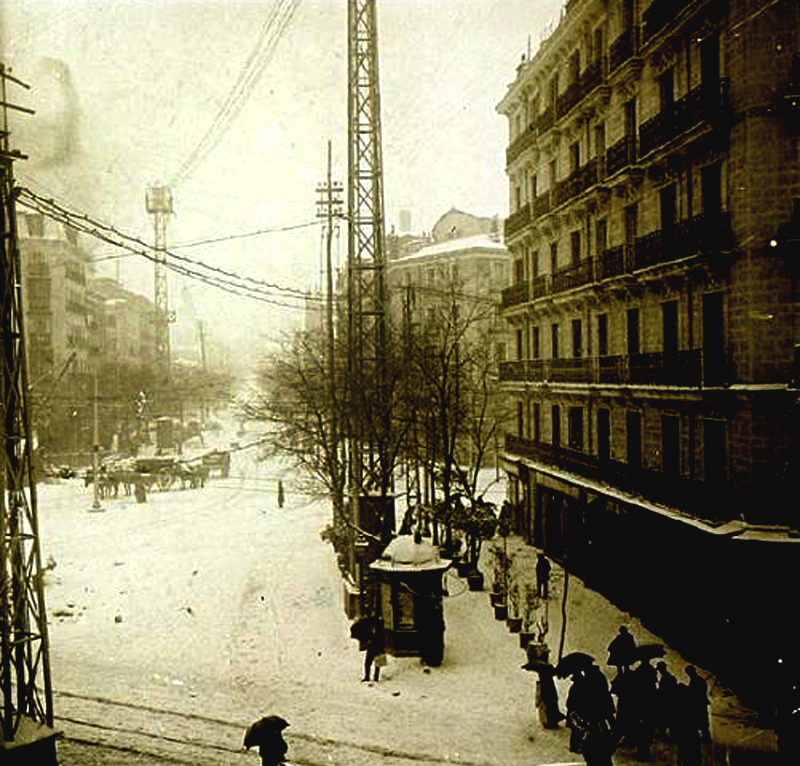 La glorieta de Bilbao en 1918