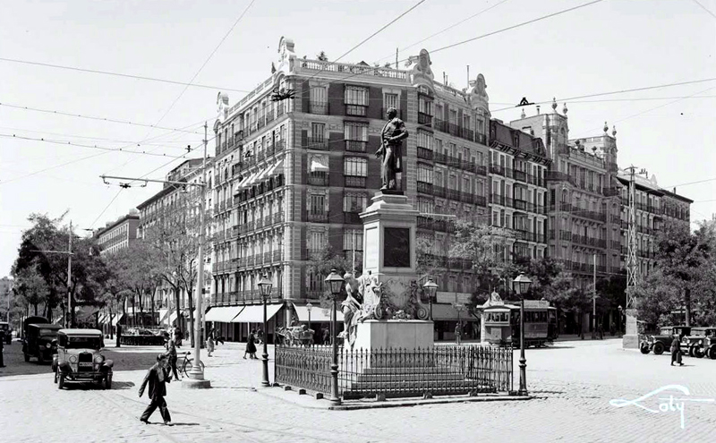Glorieta de Bilbao en 1930