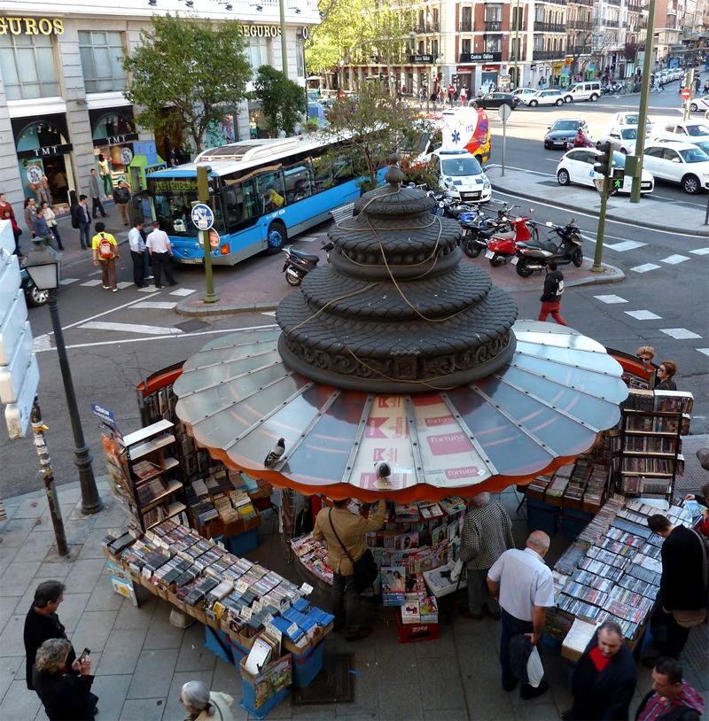 Quiosco de peridicos de la glorieta de Bilbao