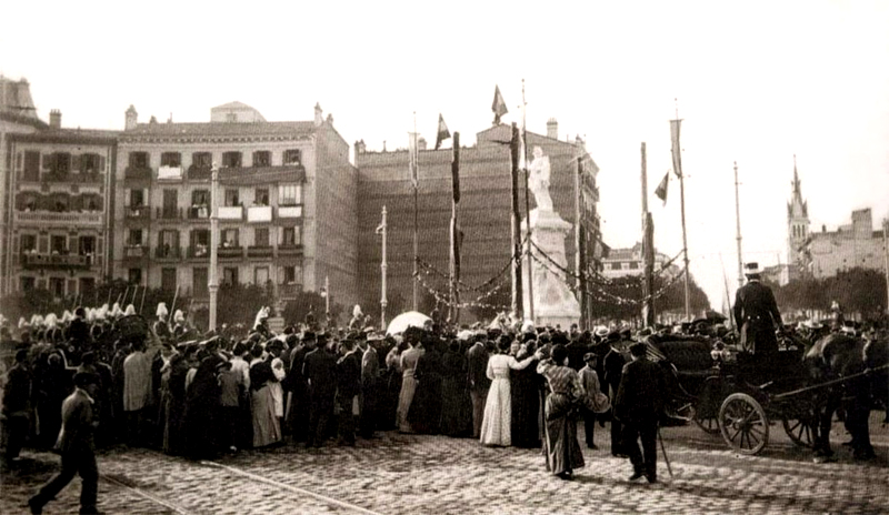 Inauguracin de la estatua de Quevedo