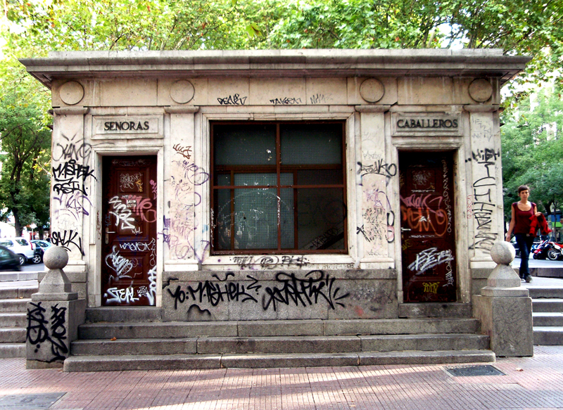 Antiguo templete en la plaza de Santa Brbara