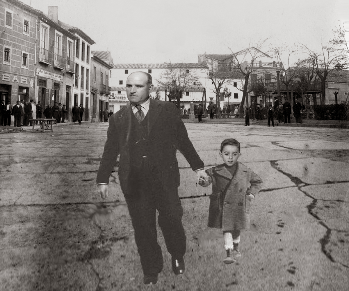 Montaje. Mi abuelo Antioco y yo