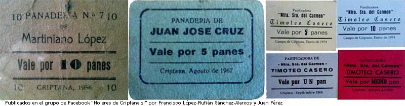 Vales para el pan