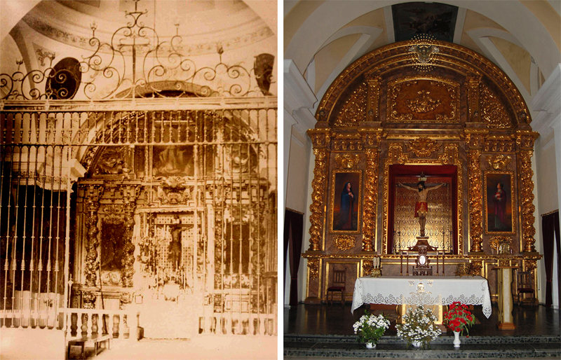 Retablos antiguo y actual