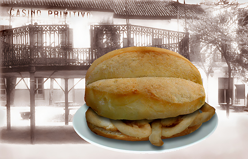 Bocadillo de calamares del Casino Primitivo