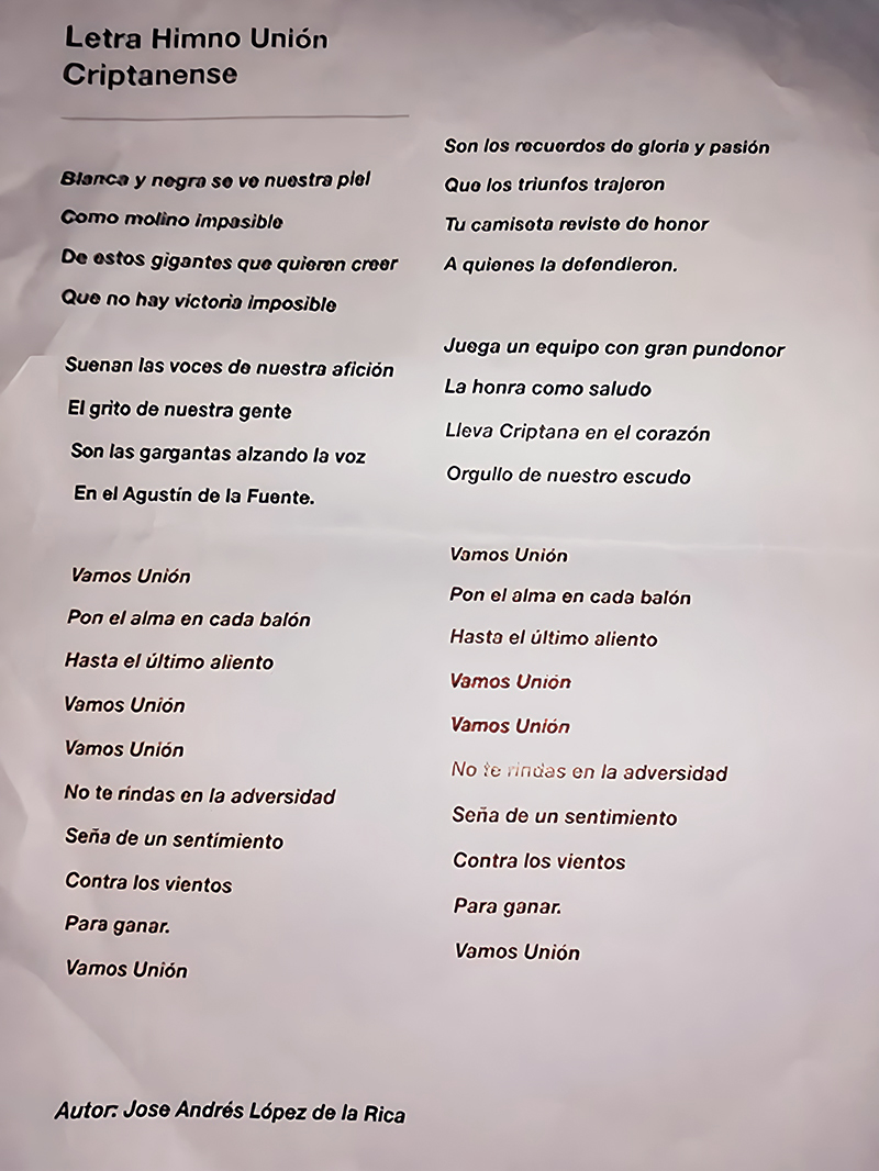 Himno de la Unin Criptanense