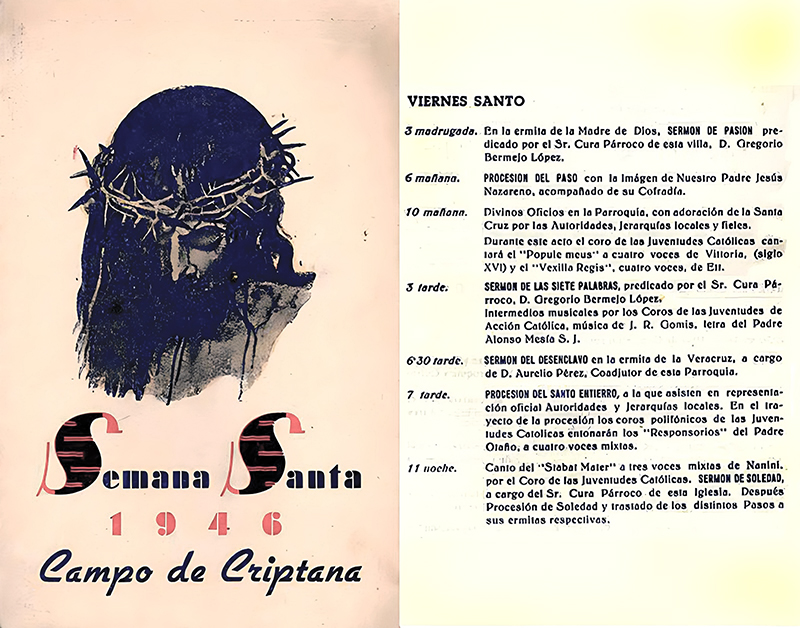 Programa de Semana Santa de 1946