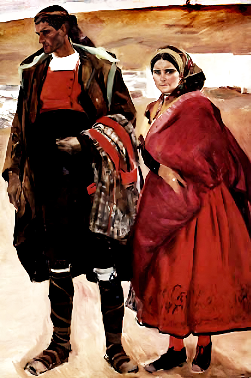 Campesinos manchegos, de Sorolla