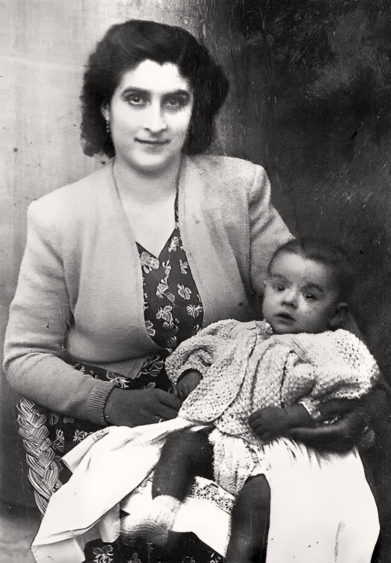 Mi madre conmigo en el alda