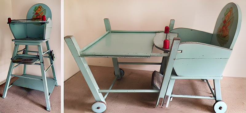 Silla antigua para beb