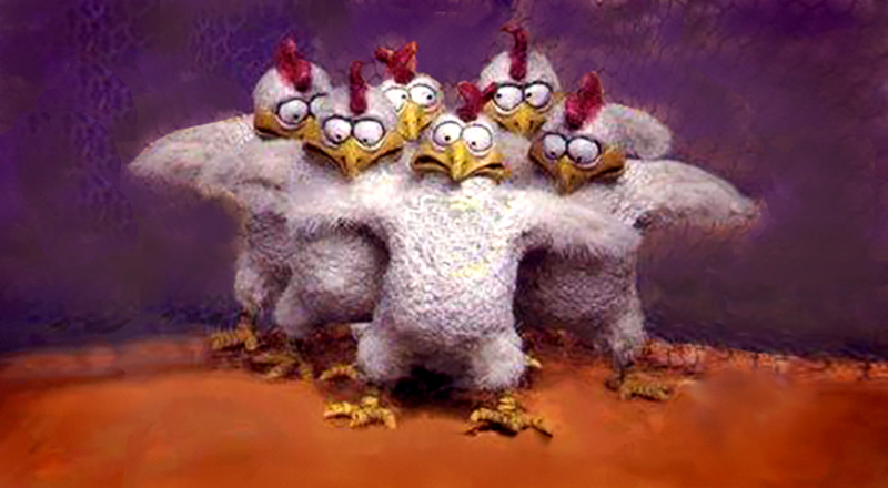 El terror de las gallinas